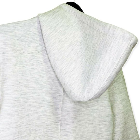 Topshop Women's Size 0-2 Oversized Panel Hoodie Drawstrings Jacket Light Gray - Picture 6 of 10